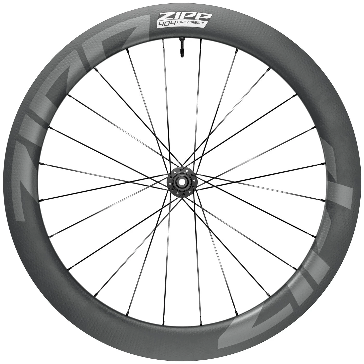 ZIPP 404 Firecrest Carbon Front Wheel - Tubeless - Centerlock - 12x100mm - Black - Image 2