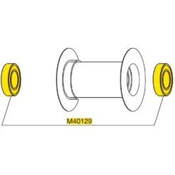 Mavic Comete Track Rear Wheel Hub Bearings - M40129