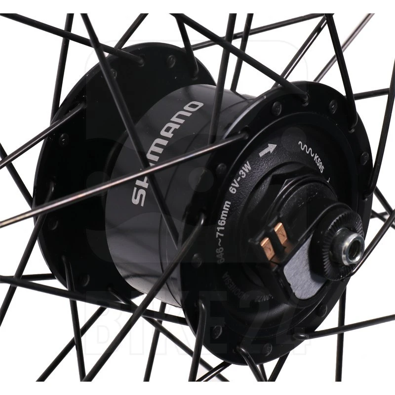 Shimano | Mavic - DH-3N72 | A 319 Voorwiel Met Naafdynamo - 28" - Velgrem - QR - Zwart - Image 2