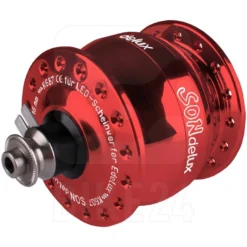 SON Delux Hub Dynamo - Centerlock - QR - 32 Holes - Red Anodized