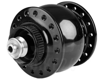 SON Delux Hub Dynamo - Centerlock - QR - 32 Holes - Black Anodized - Image 2