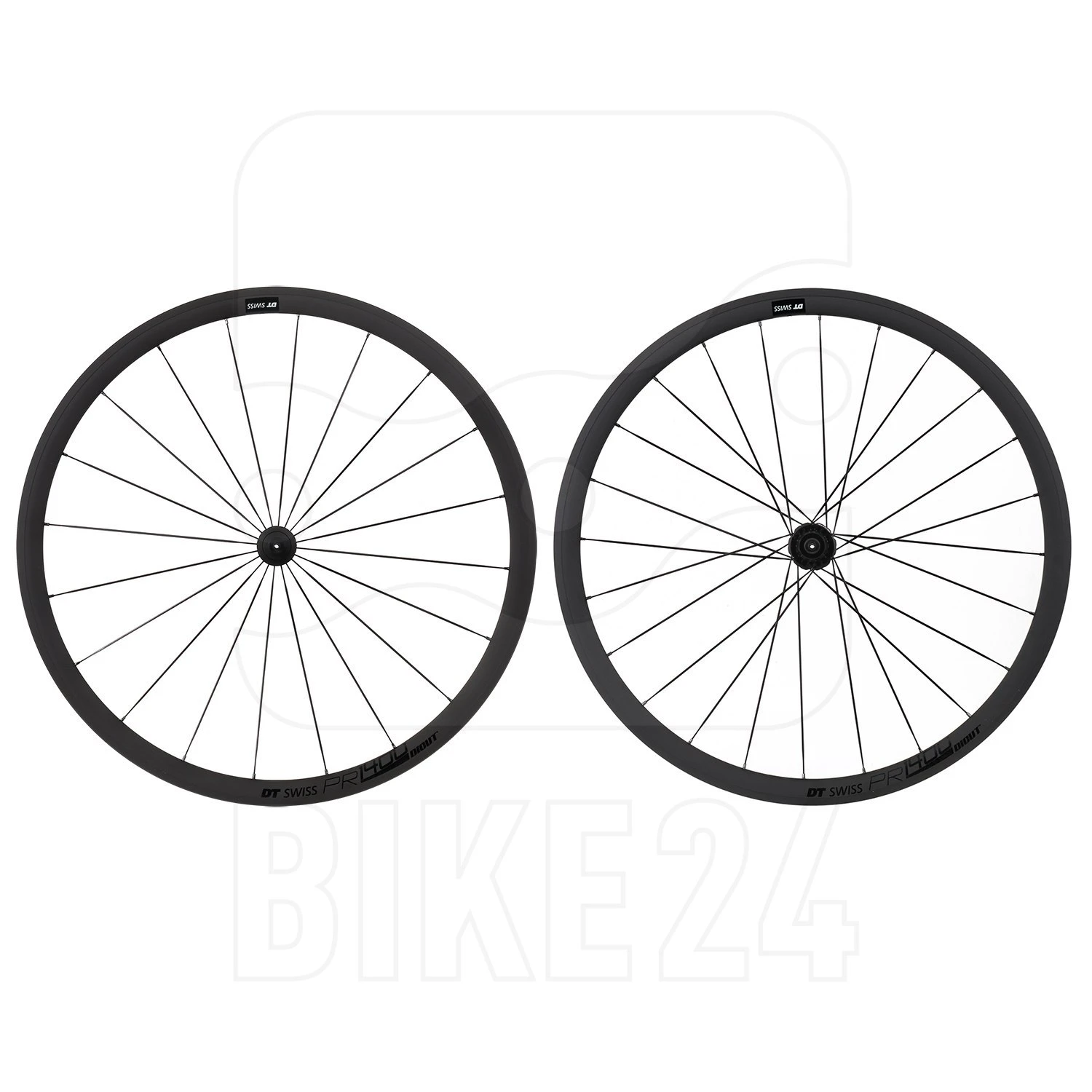 Dt-swiss DT Swiss PR 1400 DICUT 32 OXiC - Wielset - Clincher - RW Double Crossed - QR - Zwart