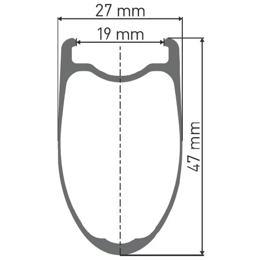 Dt-swiss DT Swiss HEC 1400 SPLINE 47 Achterwiel - 28" | Carbon | Clincher | Centerlock - 12x148mm Boost - Image 2