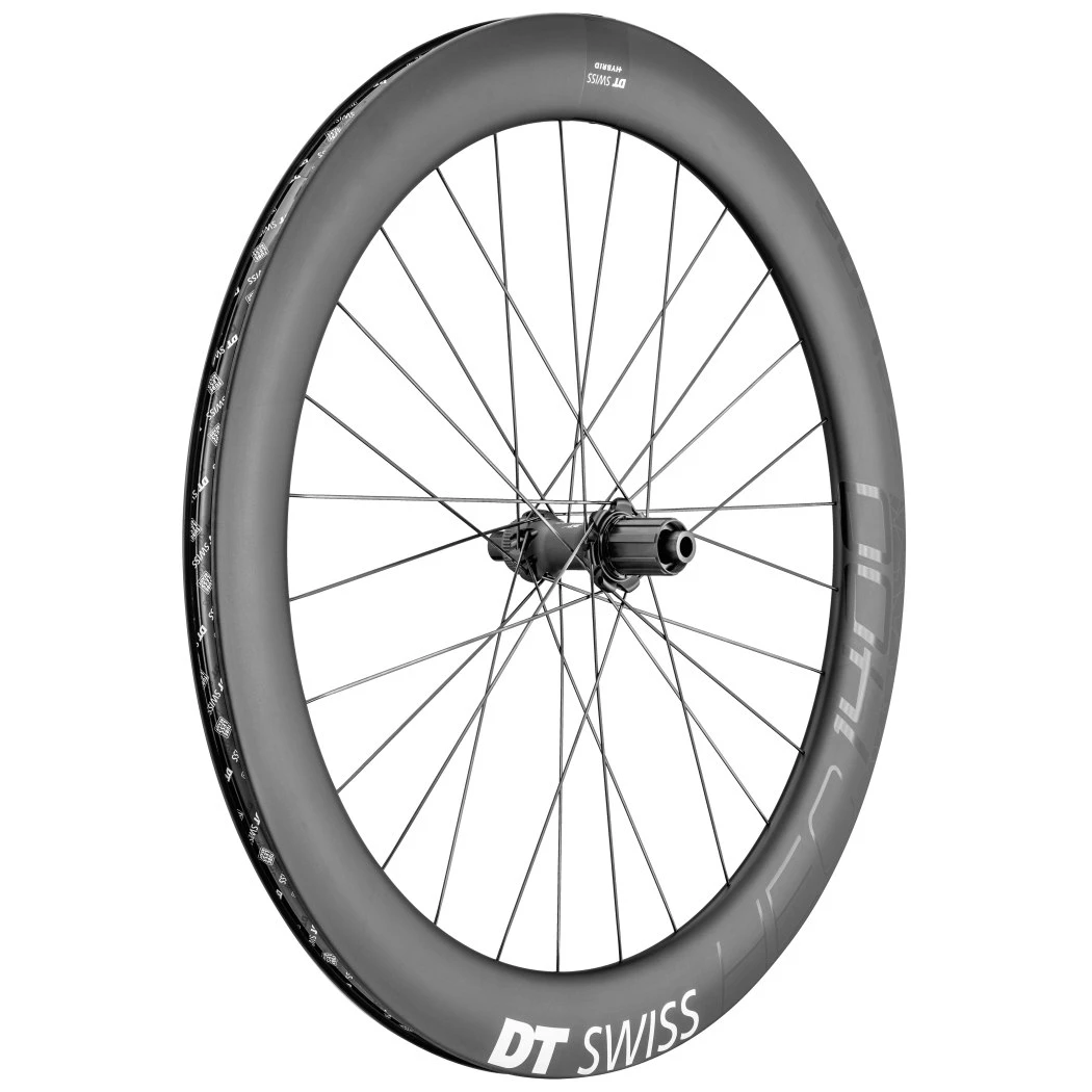 Dt-swiss DT Swiss HEC 1400 SPLINE 62 Achterwiel - 28" | Carbon | Clincher | Centerlock - 12x142mm