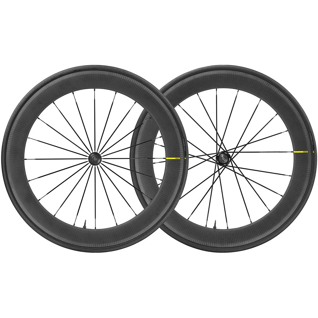 Mavic Ellipse Pro Carbon UST WTS Track Wheelset With Yksion Pro UST Folding Tire - Black