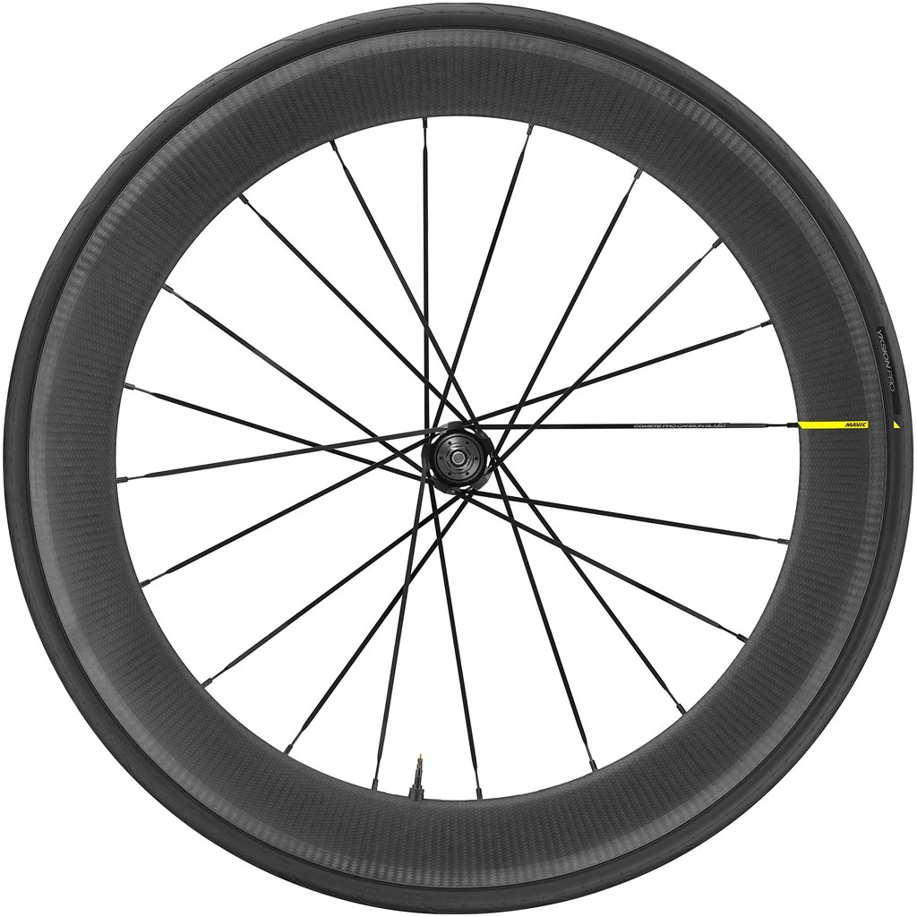 Mavic Ellipse Pro Carbon UST WTS Track Wheelset With Yksion Pro UST Folding Tire - Black - Image 3
