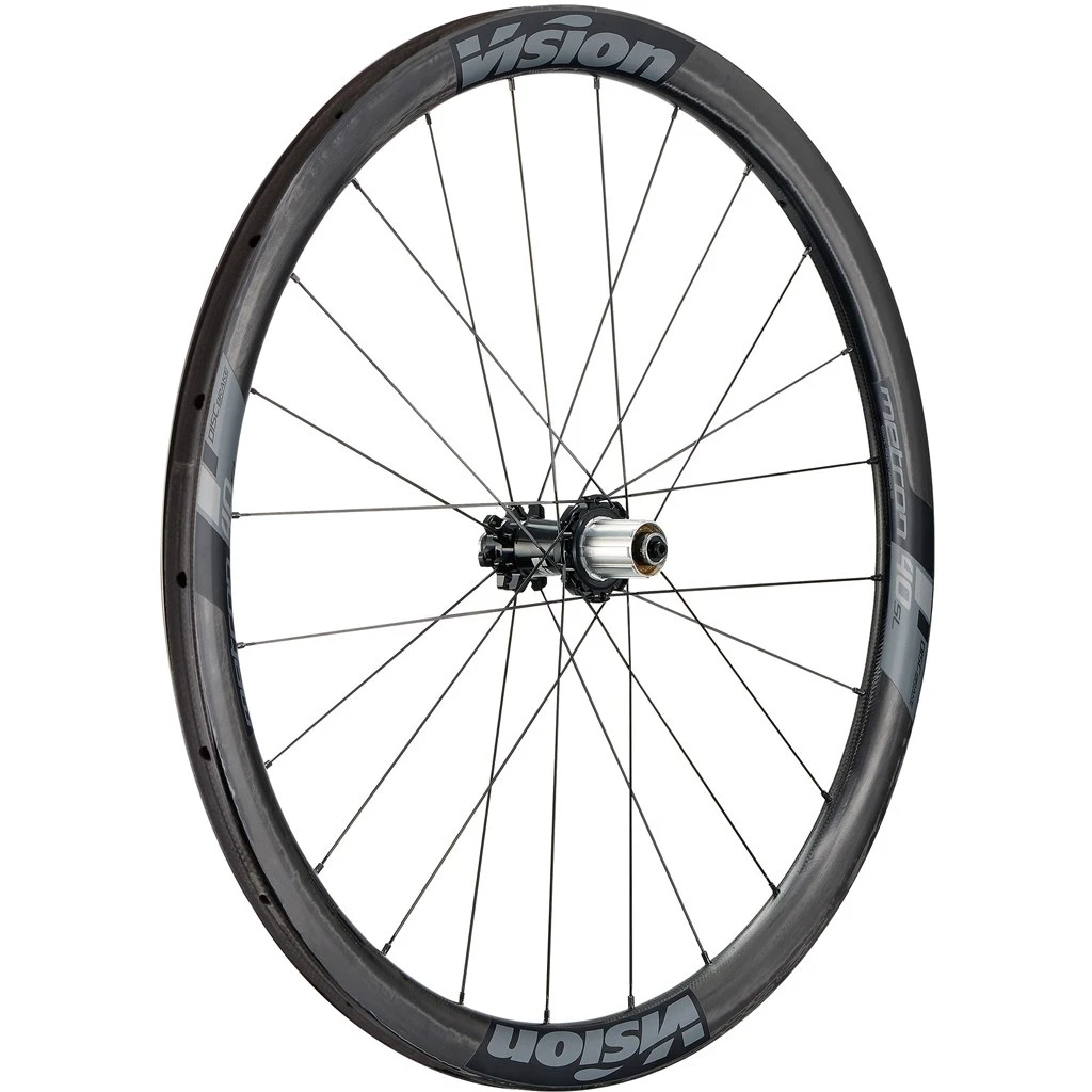 Vision Metron 40 SL Disc Carbon Wheelset - Tubular - Centerlock - FW: 12x100mm/QR | RW: 12x142mm/QR - SRAM XDR - Image 3