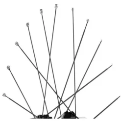 Mavic Spokes 298mm For Aksium Rear Wheels - Drive Side (10 Pieces) - 10845001 - Black