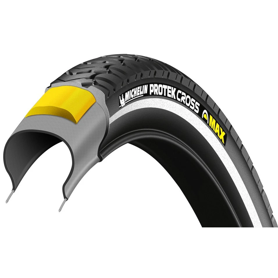 Michelin Protek Cross Max Reflex Performance Line Wired Tire - 28 Inch - Black Reflex - Image 3