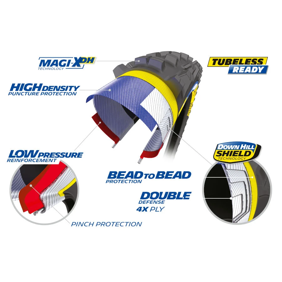 Michelin DH22 Racing Line MTB Wire Bead Tire - 27.5x2.40" - Image 2
