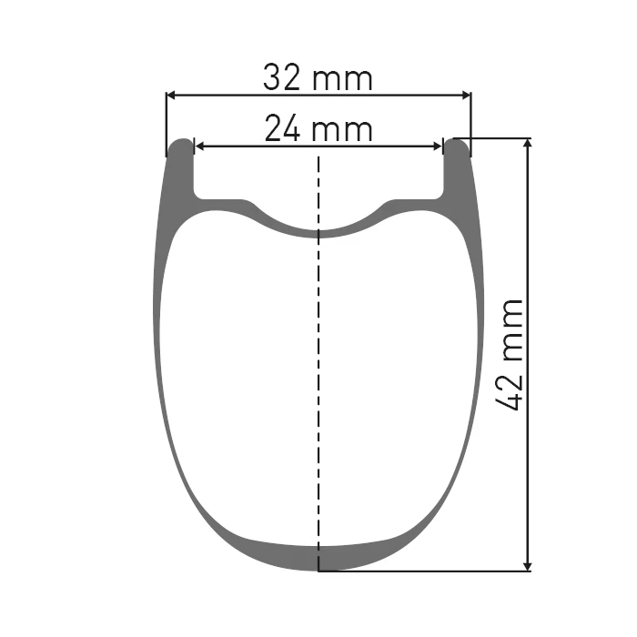 Dt-swiss DT Swiss HGC 1400 SPLINE 42 Rear Wheel - 28" | Carbon | Hookless | Centerlock - 12x142mm - N3W | XDR - Image 2