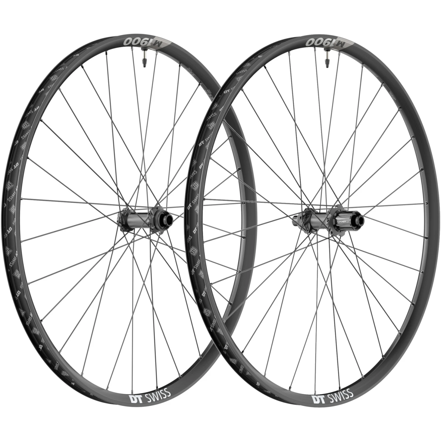 Dt-swiss DT Swiss M 1900 SPLINE Wheelset - 27.5" | 30mm | Clincher | Centerlock / 6-Bolt - 15x100mm | 12x142mm