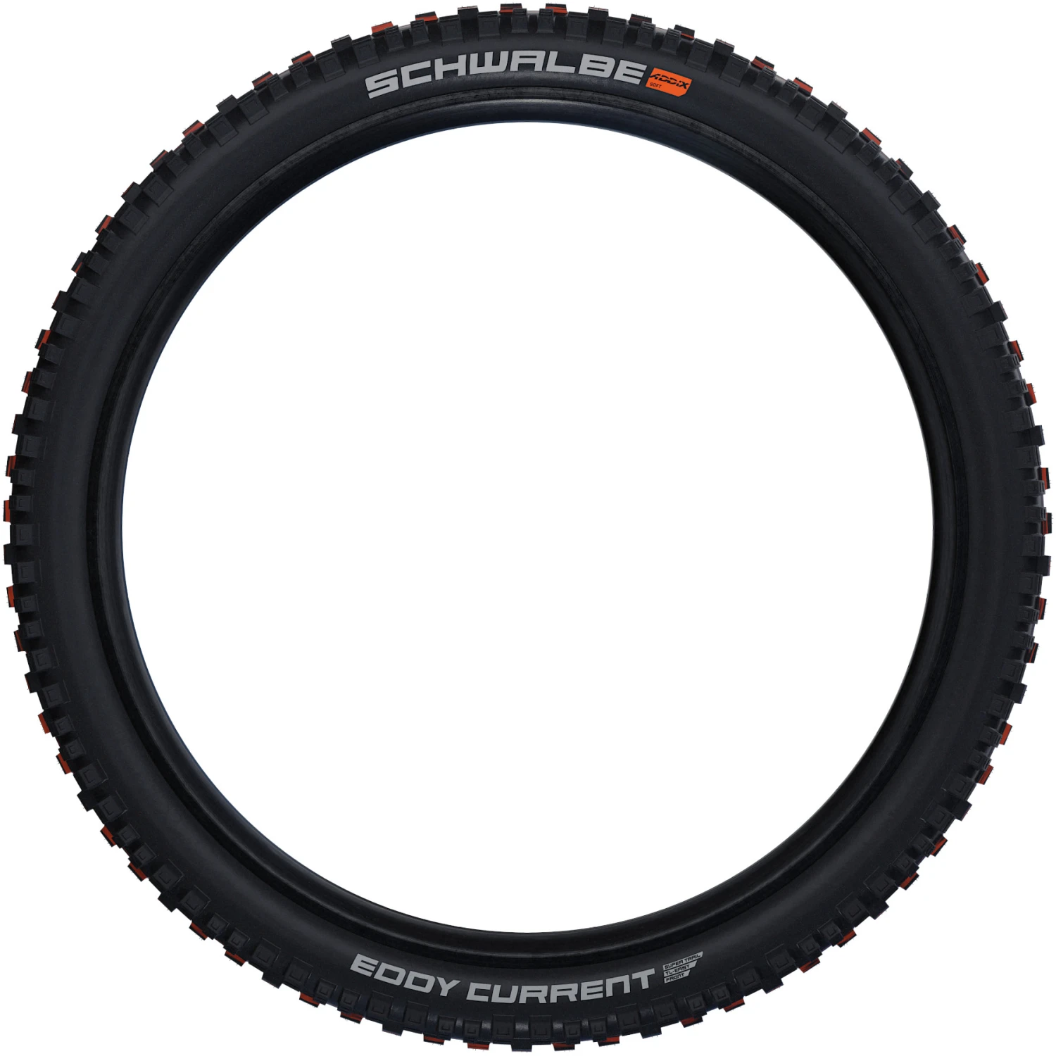 Schwalbe Eddy Current Vouwband - Front | Evolution | Addix Soft | Super Trail | TLEasy - ECE-R75 - 27.5x2.60" | Black - Image 3