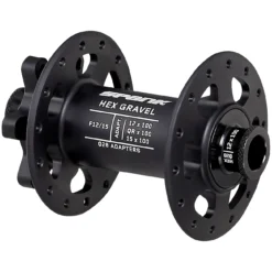 Spank HEX Gravel Front Hub - 6-Bolt - 12x100/15x100mm - 28 Hole - J-Type - Black