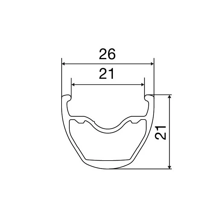 Mavic Crossride FTS-X 26 Wielset - 26" | Aluminium | Clincher | 6 Gaten | 15x100mm/QR 135 - HG - Black - Image 6