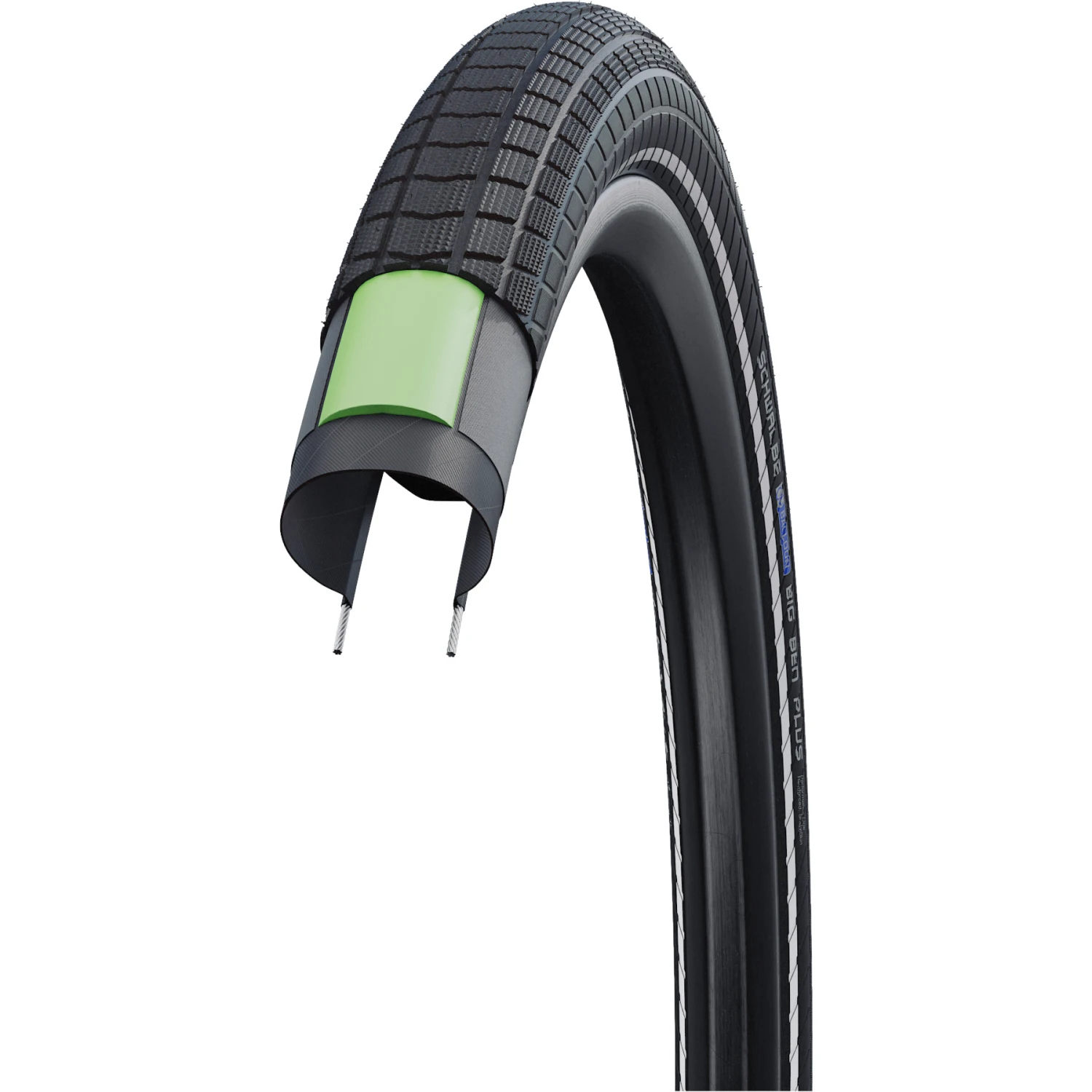Schwalbe Big Ben Plus Draadband - Performance | Addix | DD - Green Guard | ECE-R75 - 24x2.15" | Black Reflex - Image 3