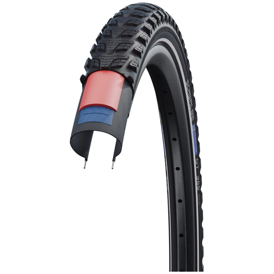 Schwalbe Marathon GT 365 Draadband - Performance | Addix 4season | Dual Guard - ECE-R75 - 28x1.50" | Black Reflex - Image 3