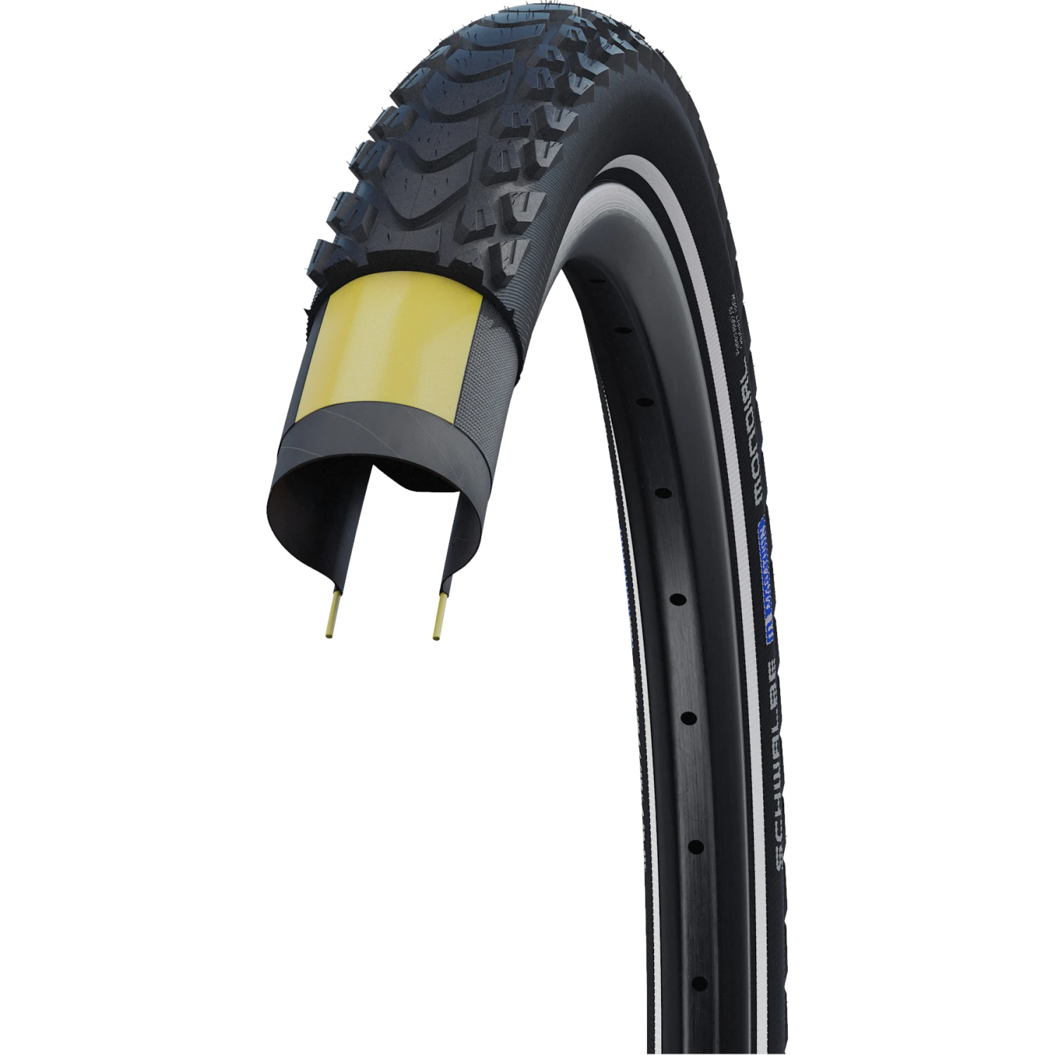 Schwalbe Marathon Mondial Vouwband - Evolution | Addix | DD - V-Guard | E-25 - 28x1.60" | Black Reflex - Image 3