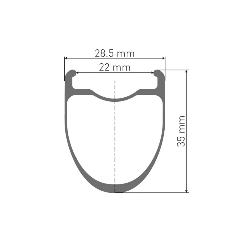 Dt-swiss DT Swiss CRC 1400 SPLINE 35 Achterwiel - 28" | Carbon | Clincher | Centerlock - 12x142mm - Image 2