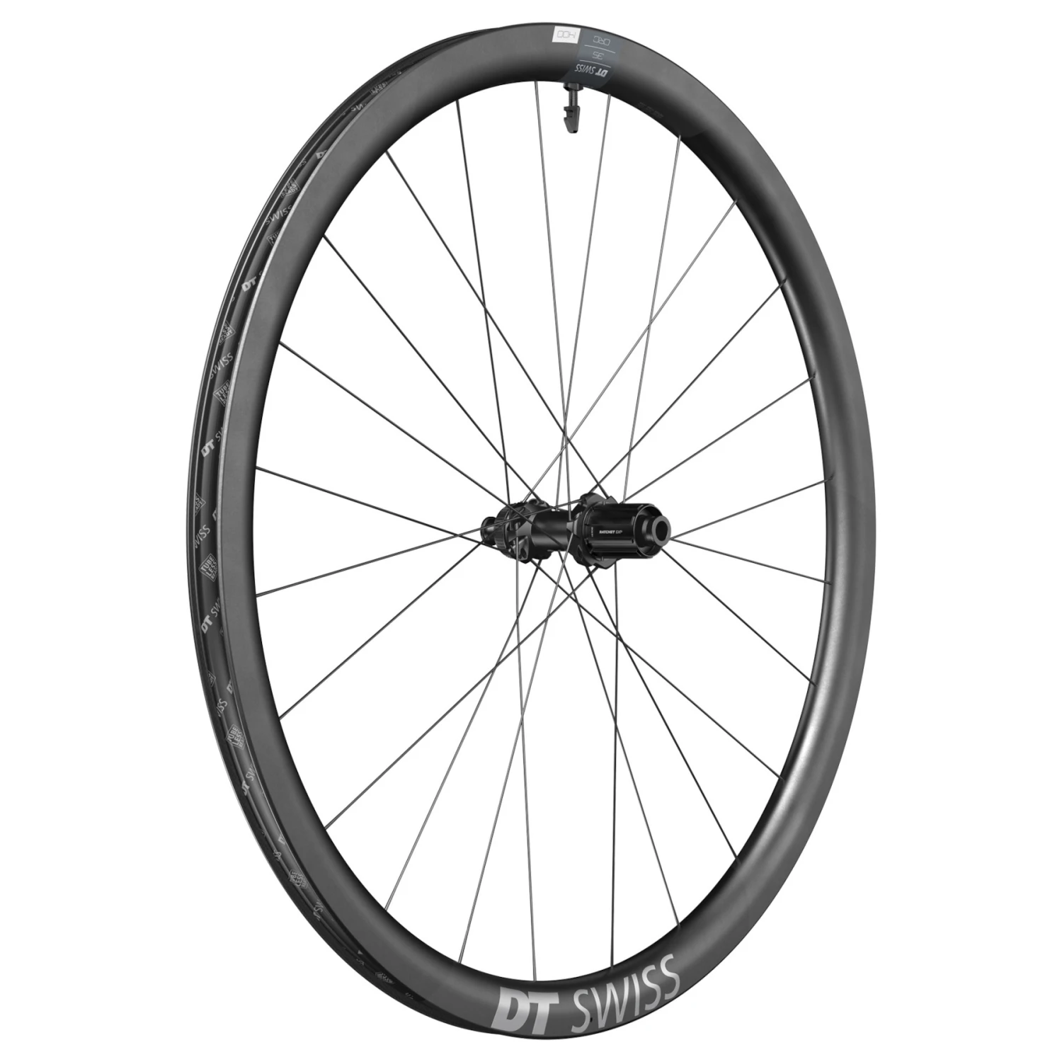 Dt-swiss DT Swiss CRC 1400 SPLINE 35 Achterwiel - 28" | Carbon | Clincher | Centerlock - 12x142mm