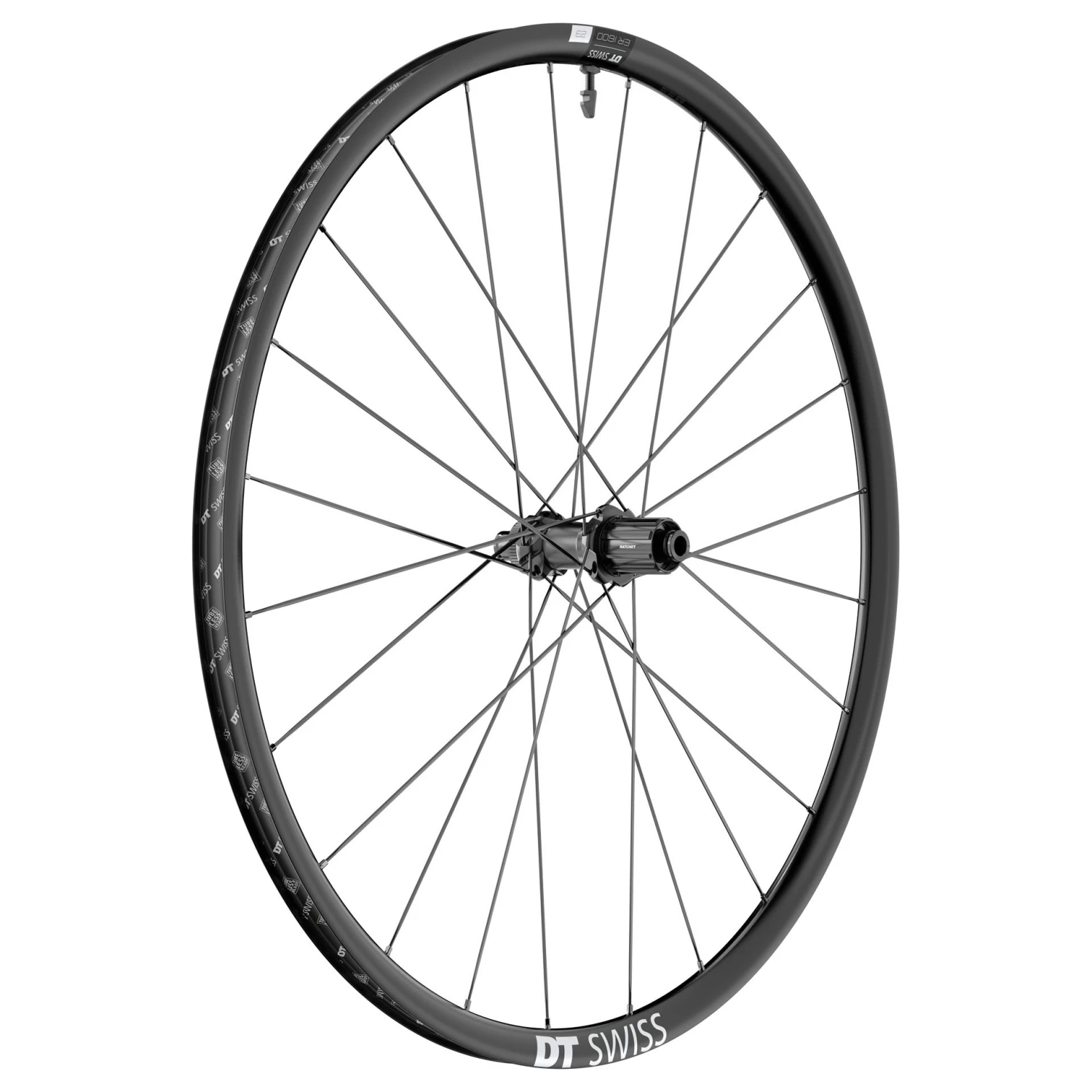 Dt-swiss DT Swiss ER 1600 SPLINE 23 Achterwiel - 28" | Clincher | Centerlock - 12x142mm - 350 Road - HG-L