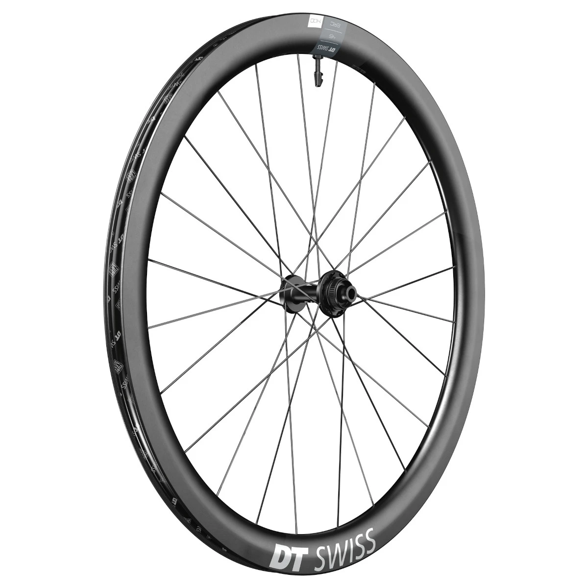 Dt-swiss DT Swiss ERC 1400 DICUT 45 Wheelset - 28" | Carbon | Clincher | Centerlock - 12x100mm | 12x142mm - Black - Image 2
