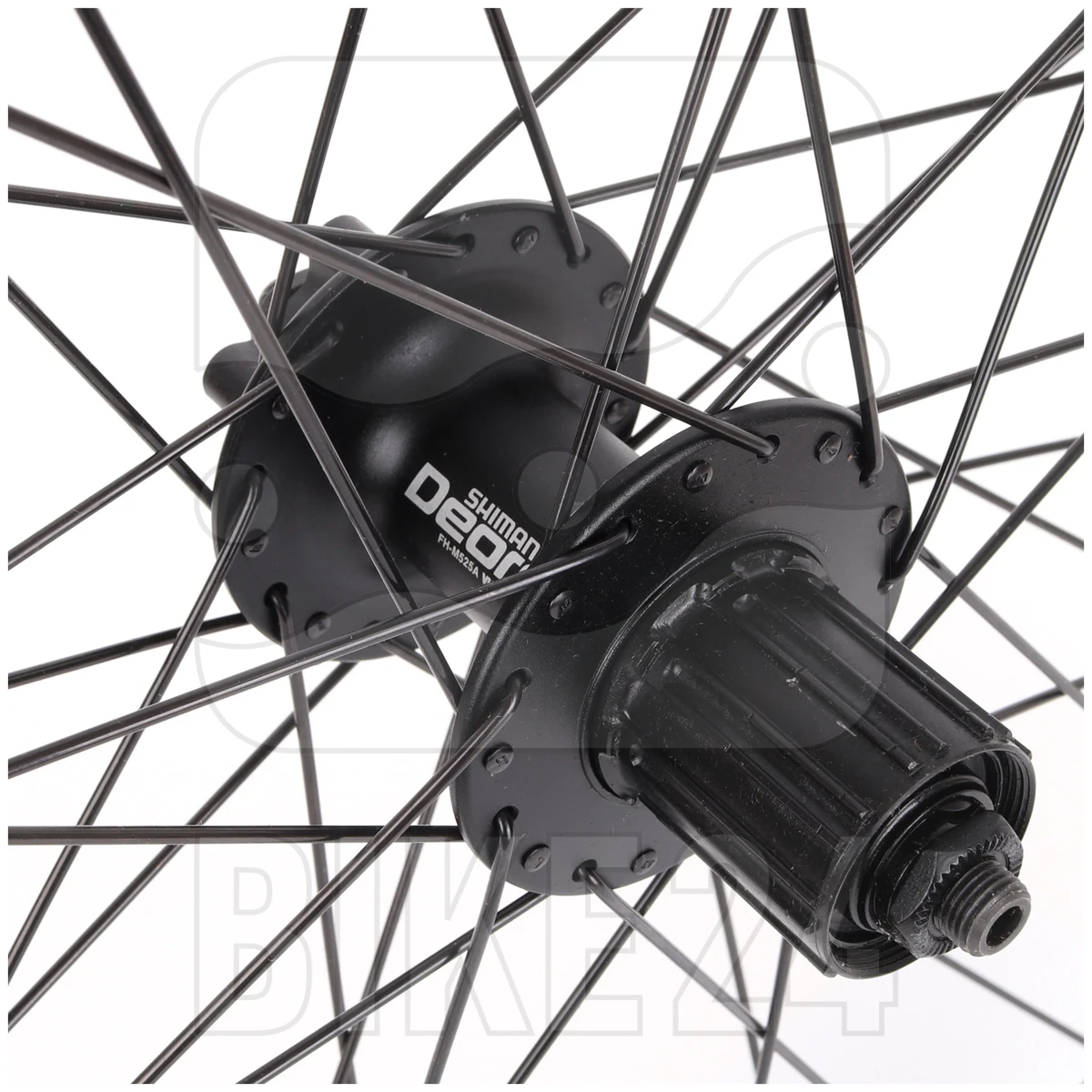 Shimano | DT Swiss - Deore | 545d - 26 Inch Rear Wheel - 6-Bolt - 10x135mm QR - Black - Image 2