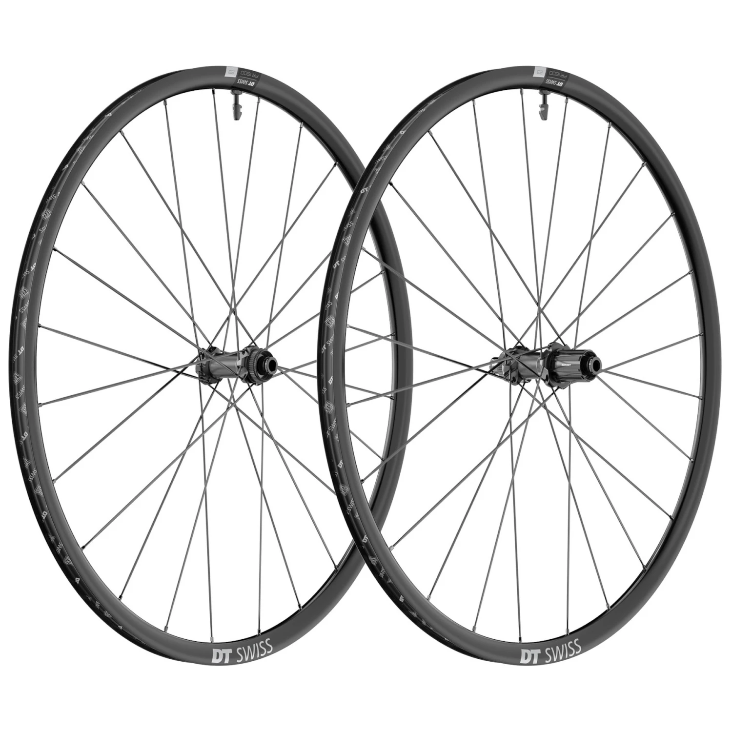 Dt-swiss DT Swiss PR 1600 SPLINE 23 Wielset - 28" | Clincher | Centerlock - 12x100mm | 12x142mm - 350 Road - HG-L