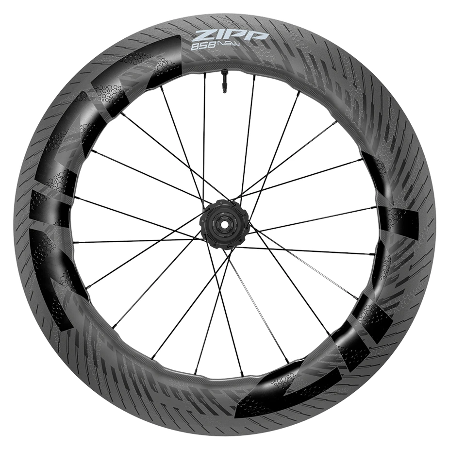 ZIPP 858 NSW Disc Rear Wheel - 28" | Carbon - Hookless | Centerlock - 12x142mm - HG-EV